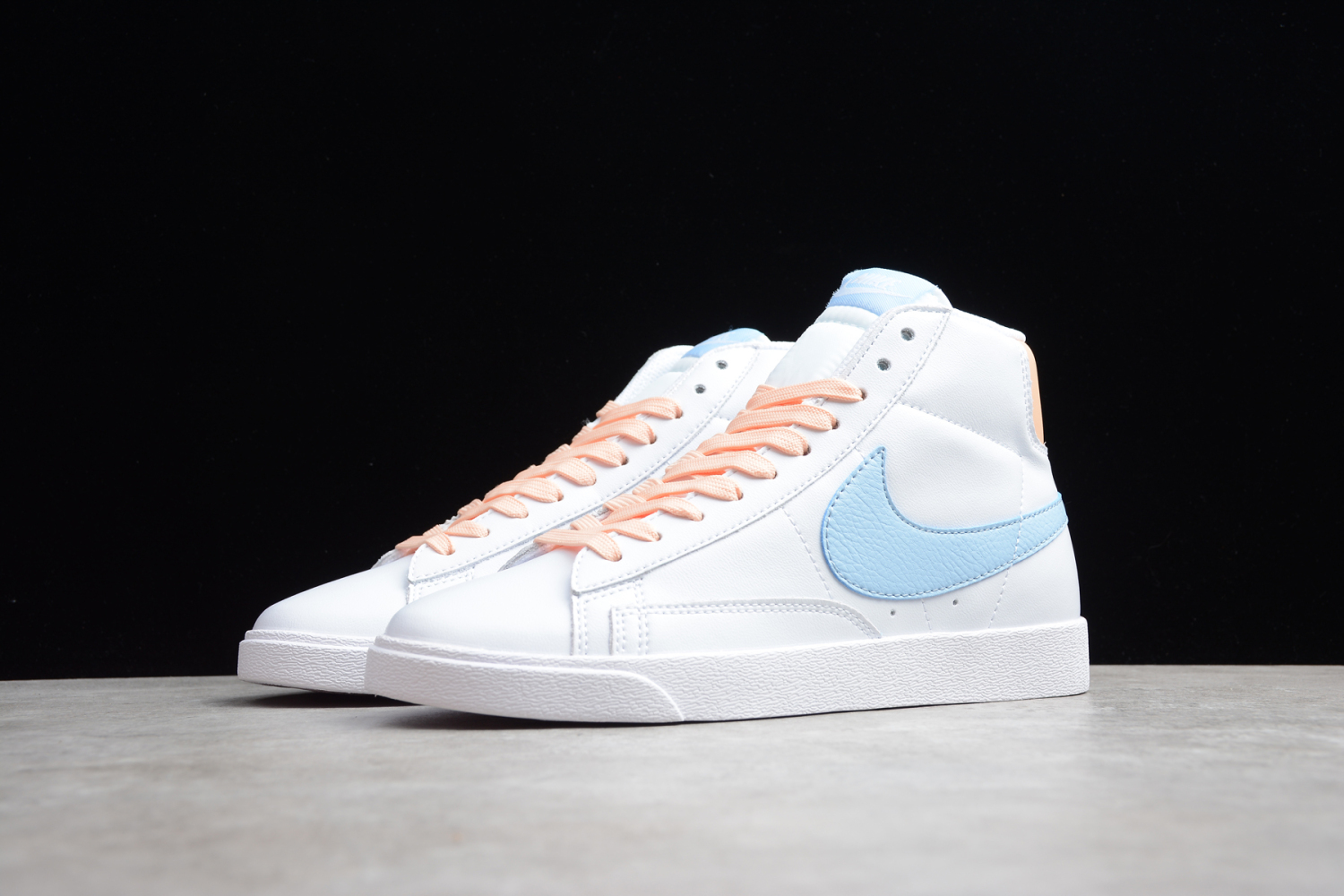 Nike Blazer Mid Vintage Suede Mix White Light Blue Sunset Haze Casual Shoes 917862-604