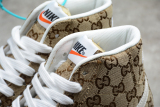 Levi's Strauss x Nike SB Blazer Mid White Brown Shoes JB8236-400