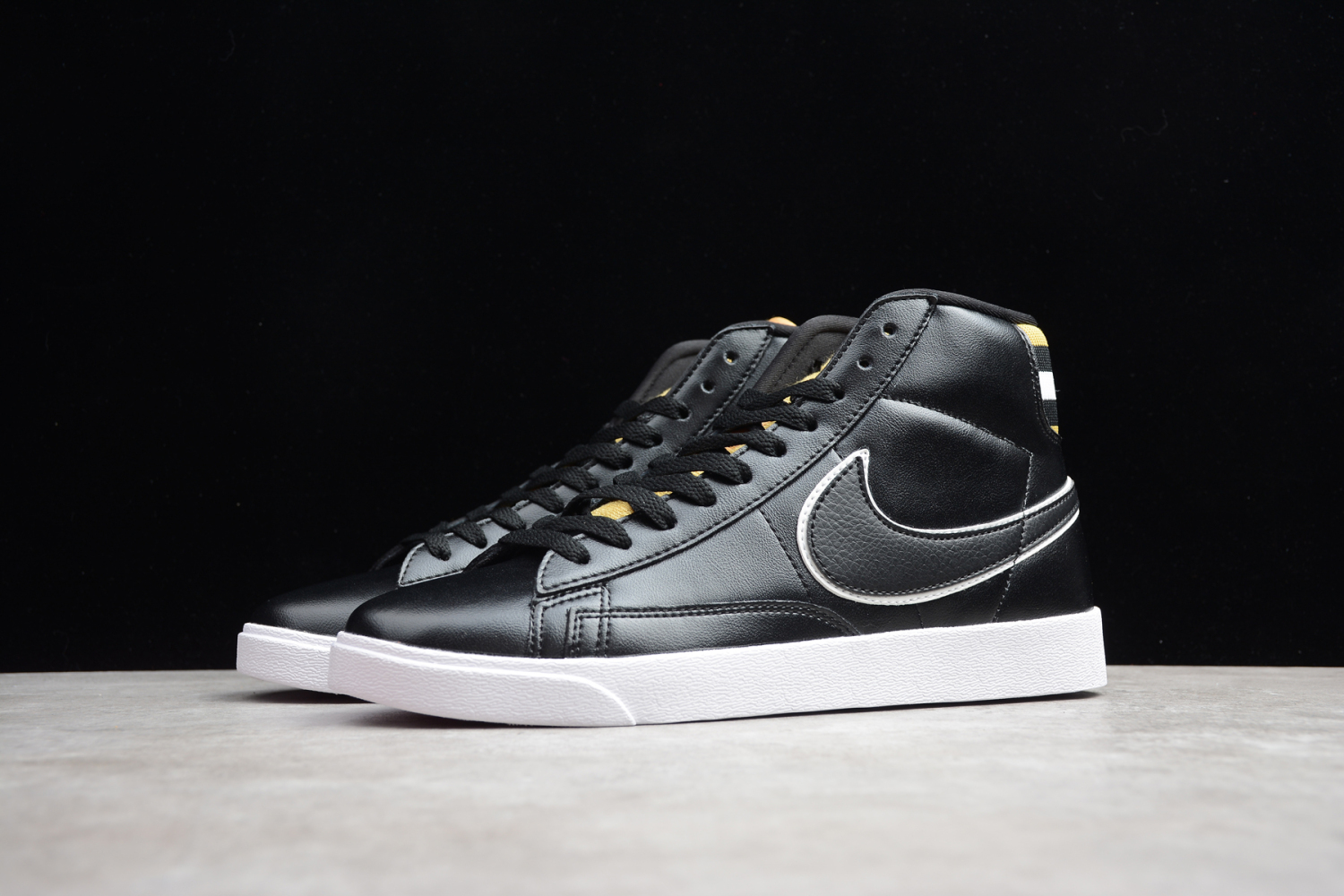 Nike Blazer Mid Black Wheat Gold (W) AV9375-012