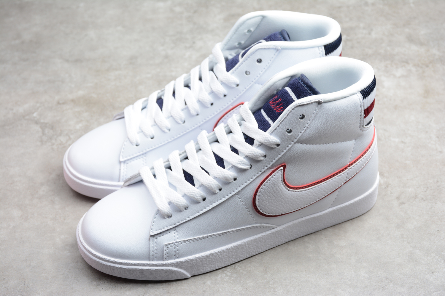 Nike Blazer Mid White Blackened Blue Red Crush (W) AV9375-109