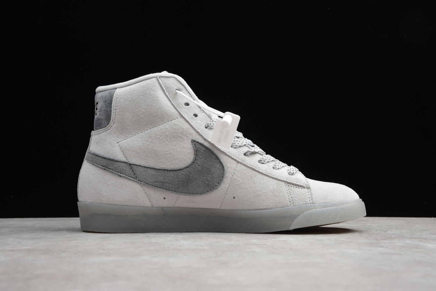 Nike Blazer Mid Retro Light Grey Deep Grey Reflective 371761-009
