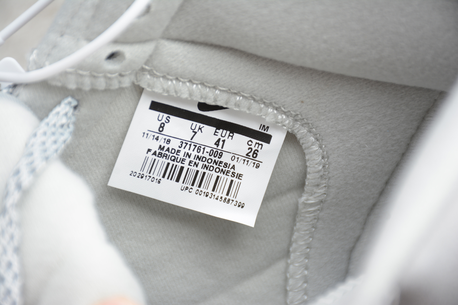 Nike Blazer Mid Retro Light Grey Deep Grey Reflective 371761-009