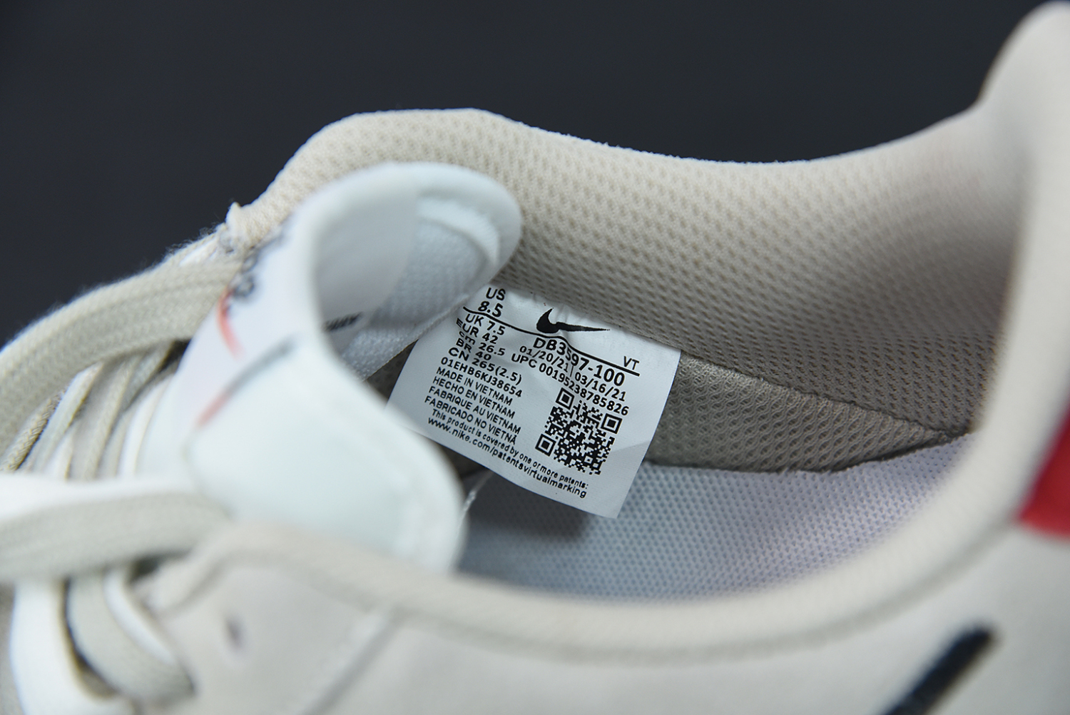 Nike Air Force 1 Low First Use Light Sail Red  DB3597-100
