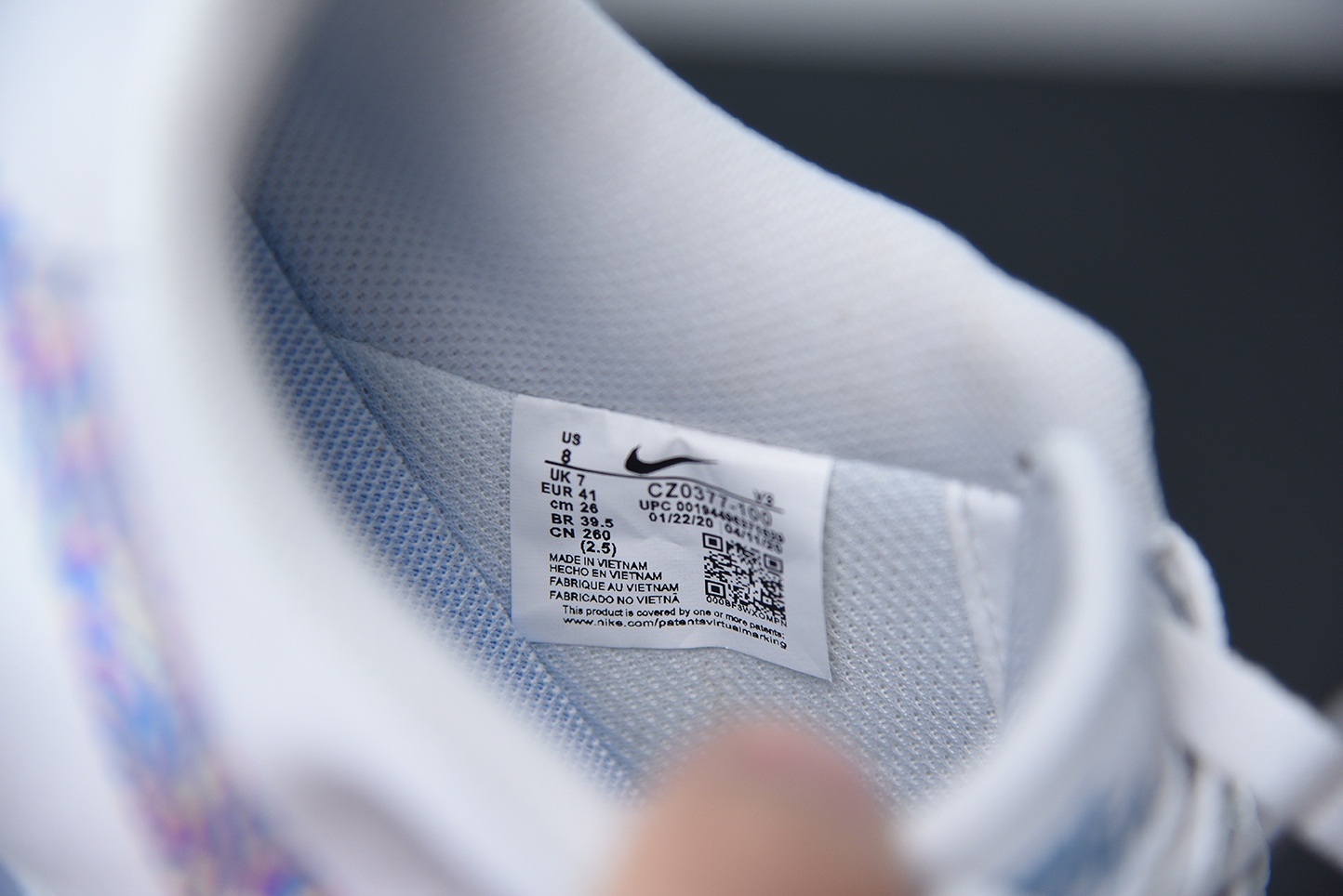 Nike Air Force 1 Low White Hydrogen Blue (W) CZ0377-100
