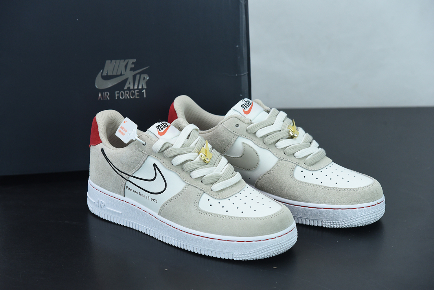 Nike Air Force 1 Low First Use Light Sail Red  DB3597-100