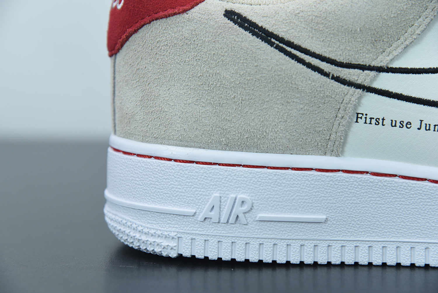 Nike Air Force 1 Low First Use Light Sail Red  DB3597-100