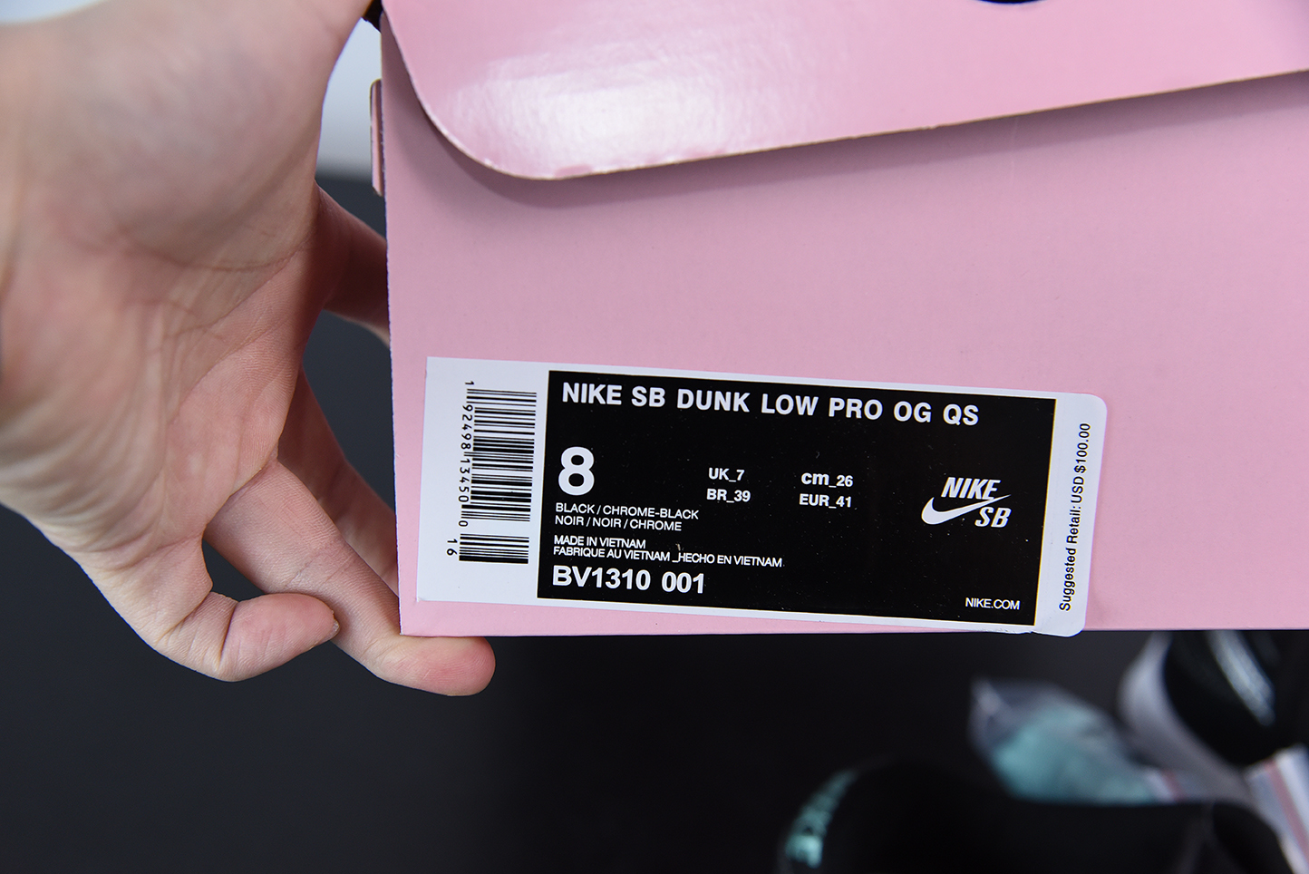 Nike SB Dunk Low Diamond Supply Co Black Diamond BV1310-001