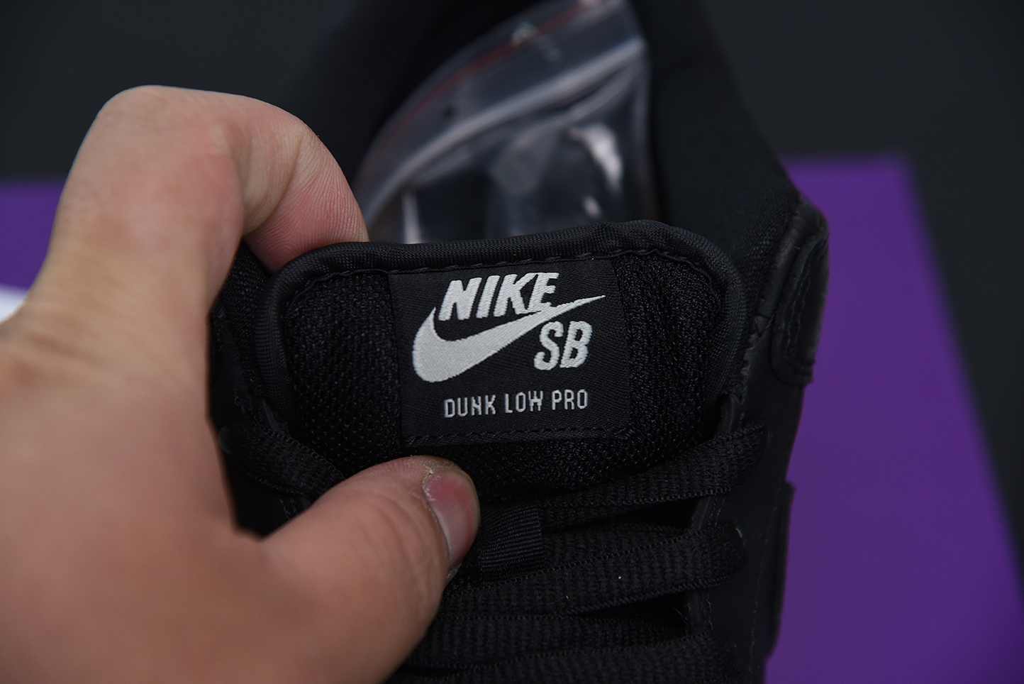 Nike SB Dunk Low Black White Running Shoes CV1727-001