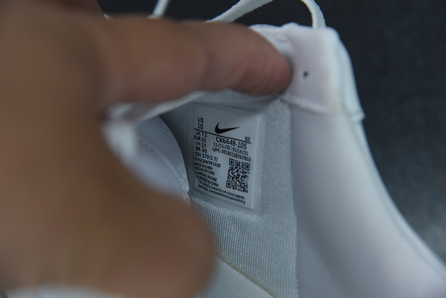 Nike Air Force 1 Low Pixel White (W)   CK6649-105