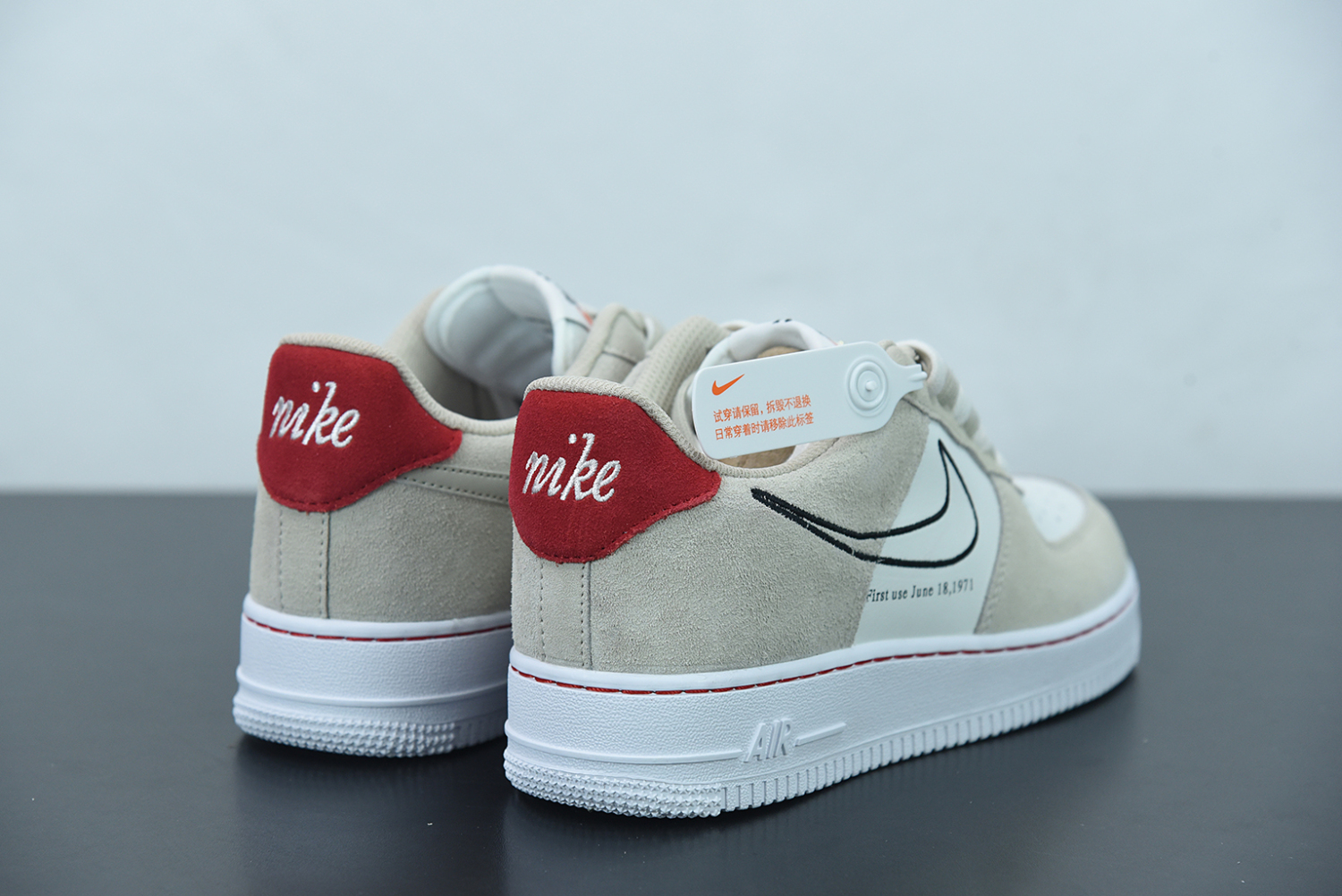 Nike Air Force 1 Low First Use Light Sail Red  DB3597-100