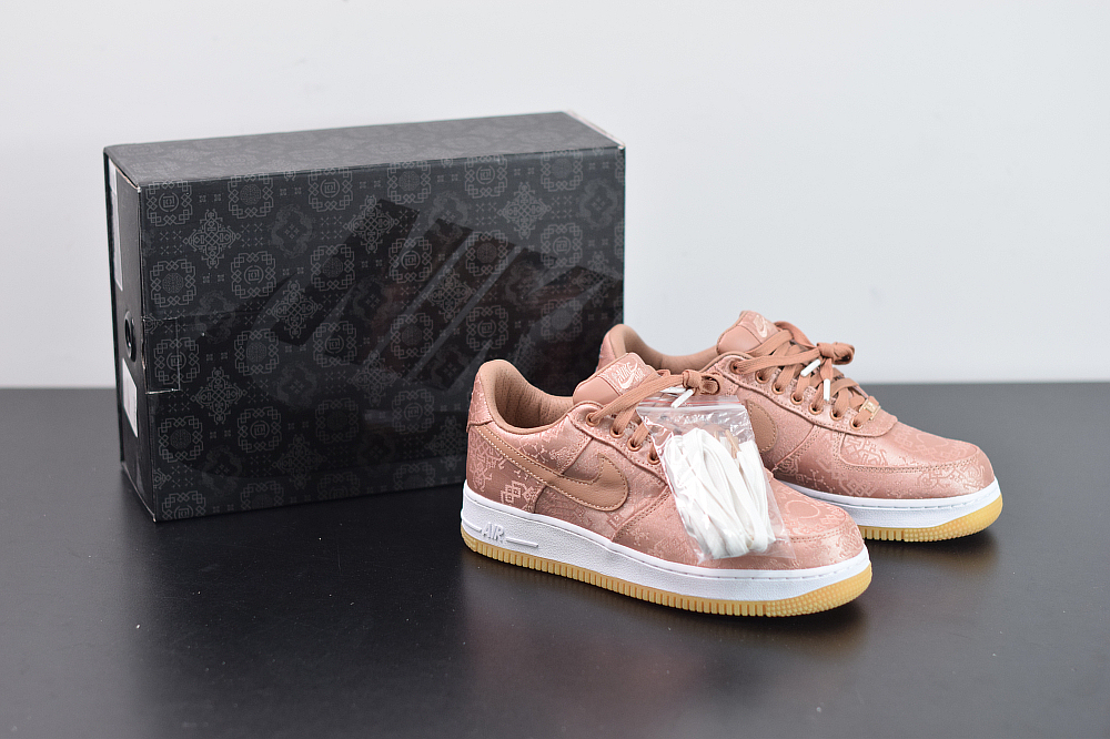 Nike Air Force 1 Low Clot Rose Gold Silk (Regular Box) CJ5290-600