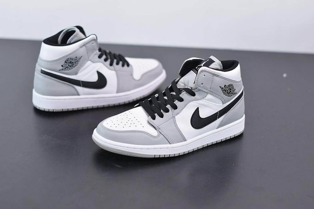 Jordan 1 Mid Light Smoke Grey  554724-092