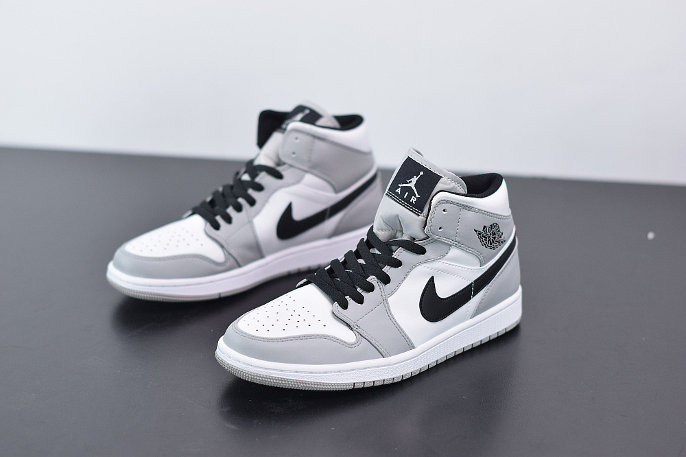 Jordan 1 Mid Light Smoke Grey  554724-092