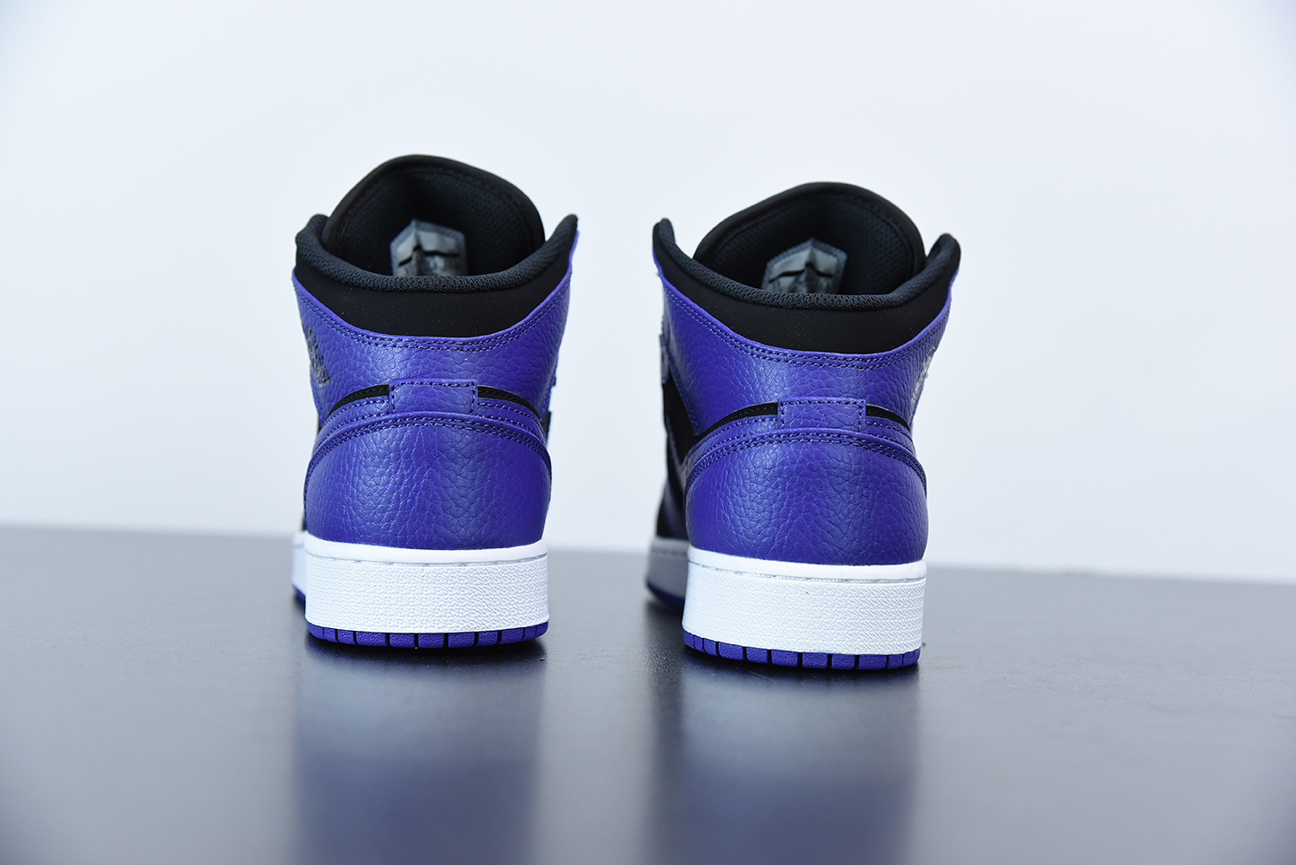 Jordan 1 Mid Black Dark Concord (GS) 554725-051