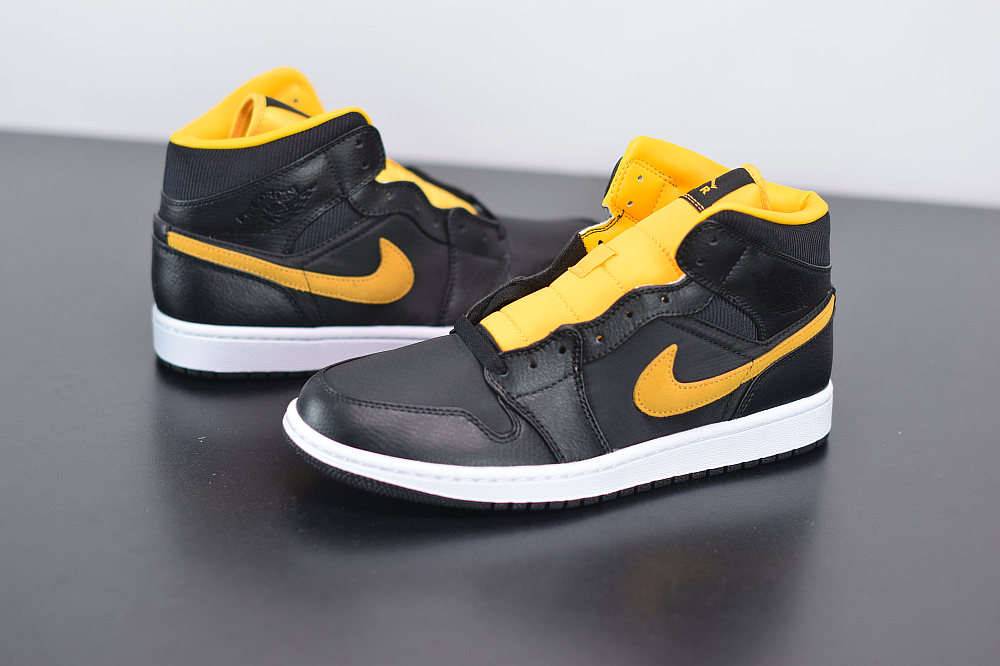 Jordan 1 Mid Black University Gold CI9352-001
