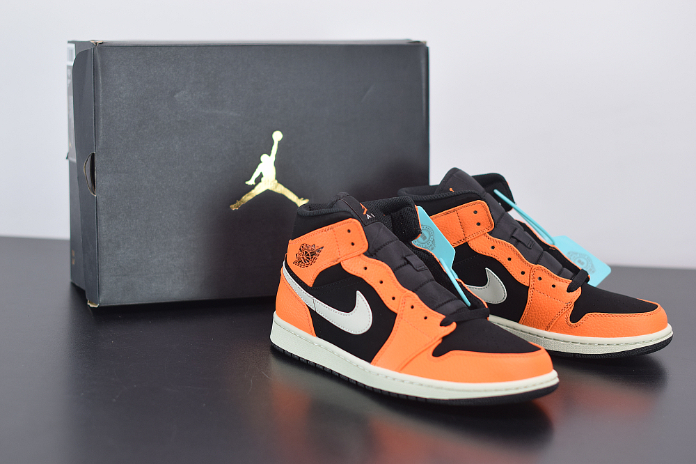 Jordan 1 Mid Black Cone 554724-062