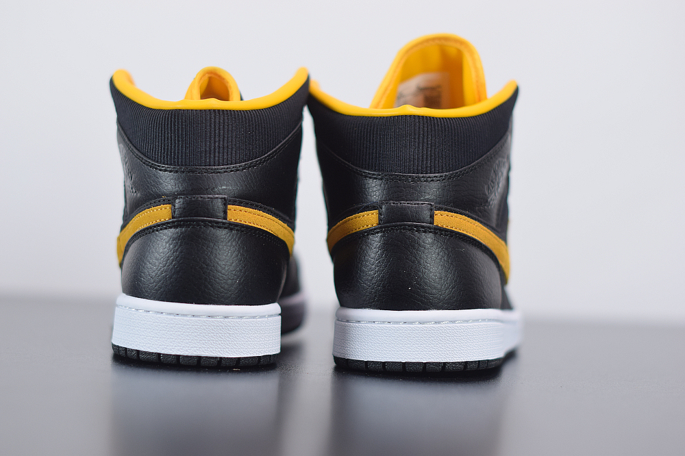 Jordan 1 Mid Black University Gold CI9352-001