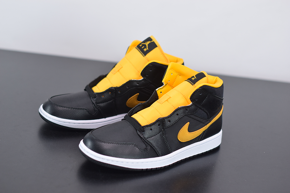 Jordan 1 Mid Black University Gold CI9352-001