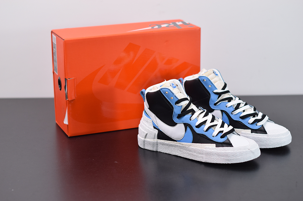 Nike Blazer Mid sacai White Black Legend Blue BV0072-001