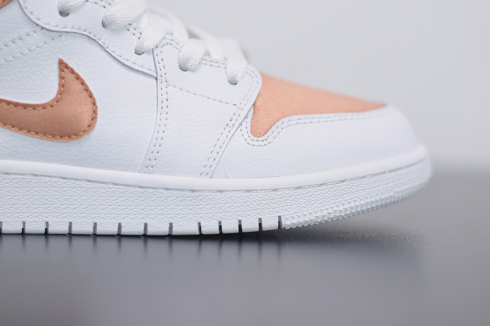 Jordan 1 Mid White Rose Gold (GS) 555112-190