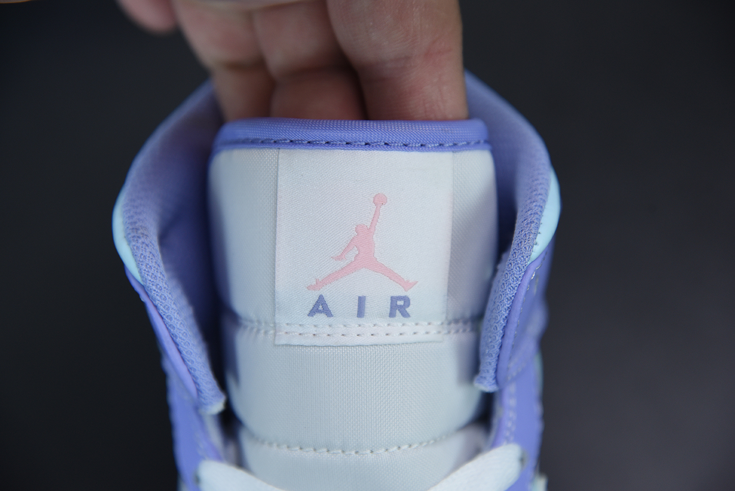 Jordan 1 Mid Purple Aqua (GS)  554725-500