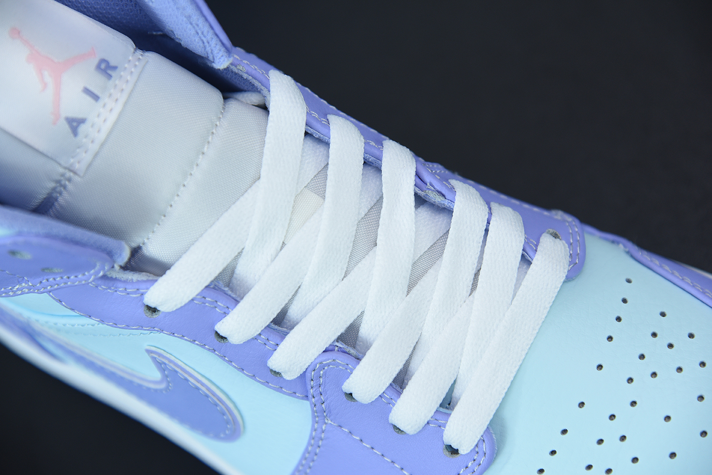 Jordan 1 Mid Purple Aqua (GS)  554725-500
