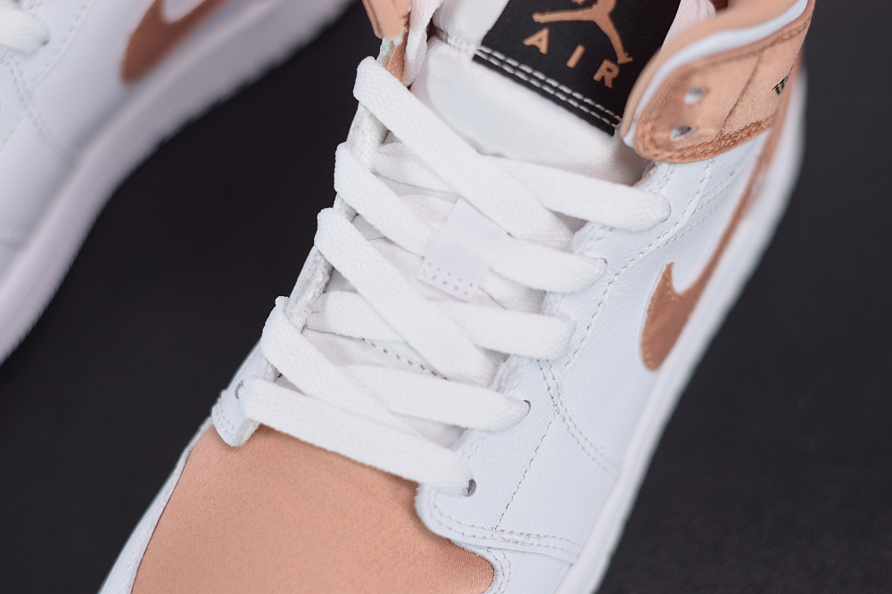 Jordan 1 Mid White Rose Gold (GS) 555112-190