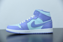 Jordan 1 Mid Purple Aqua (GS)  554725-500