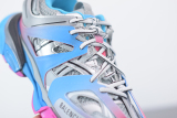 Bal**ci*ga Track Sneaker Blue Pink Silver 542023W1GC14051