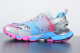 Bal**ci*ga Track Sneaker Blue Pink Silver 542023W1GC14051