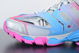 Bal**ci*ga Track Sneaker Blue Pink Silver 542023W1GC14051