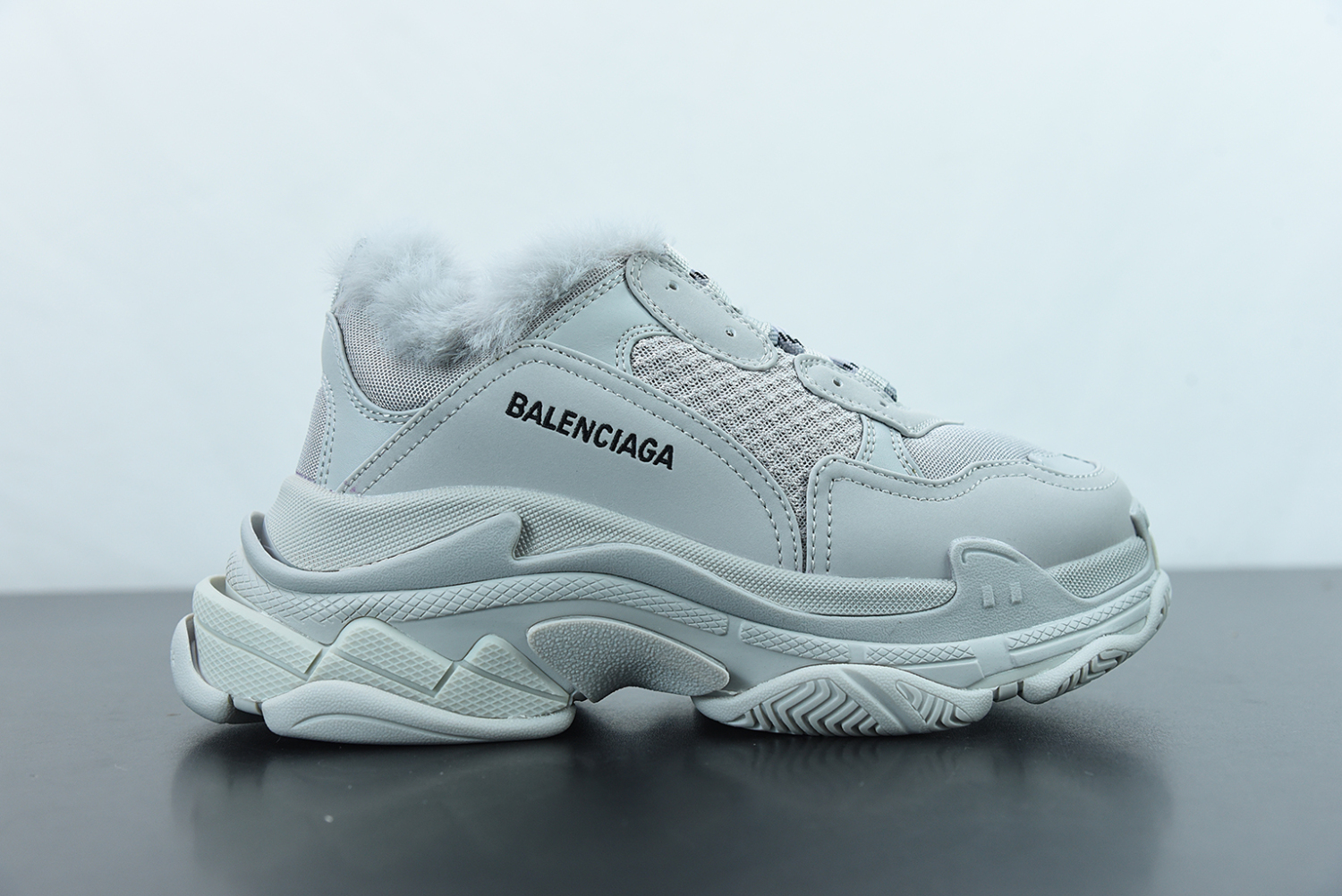 Bal**ci*ga Triple S Clear Sole Sneaker 668562-W3CQ5-1210