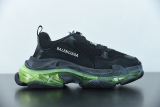 Bal**ciaga men's sneakers, black and green-hps fashion  ECBA800616H