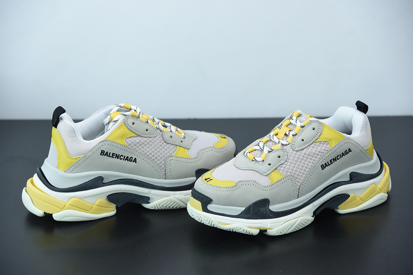 Bal**ciaga Triple S sneakers Dadshoe yellow  ECBA700336A