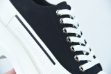 Alexander McQueen Tread Slick Low Lace Up Black White (W)  760165