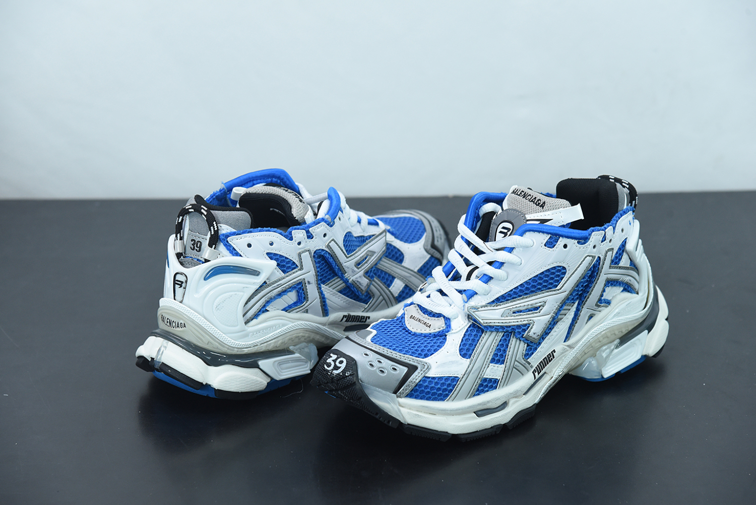 Bal**ci*ga Runner Blue White (W) 677402-W3RB3-4912