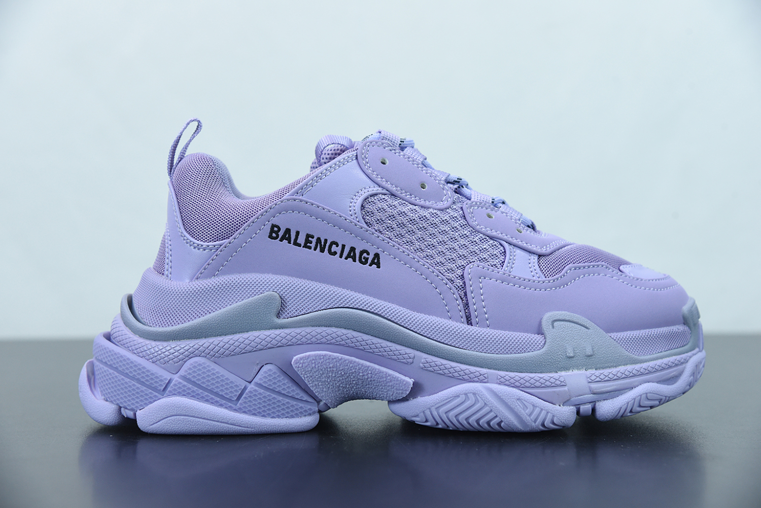 Bal**ci*ga Triple S Clear Sold Purple  524039 W73B0 9590