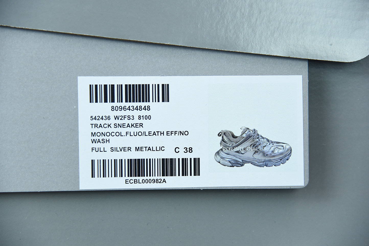 Bal**ci*ga Track Triple Silver 542023-W2FS3-8100