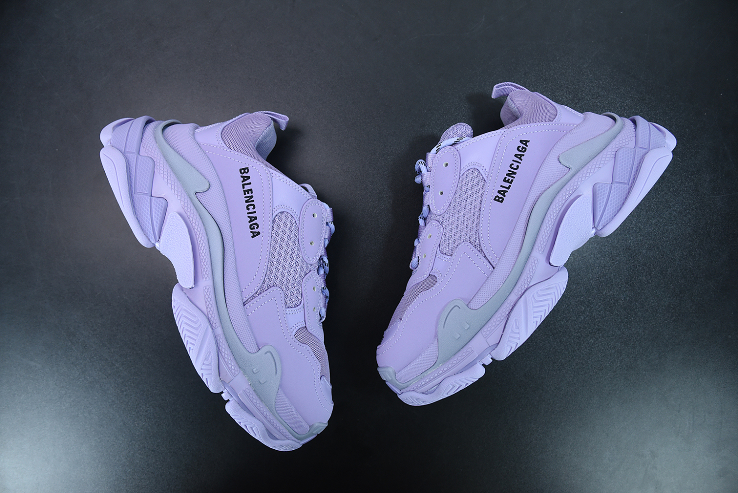 Bal**ci*ga Triple S Clear Sold Purple  524039 W73B0 9590