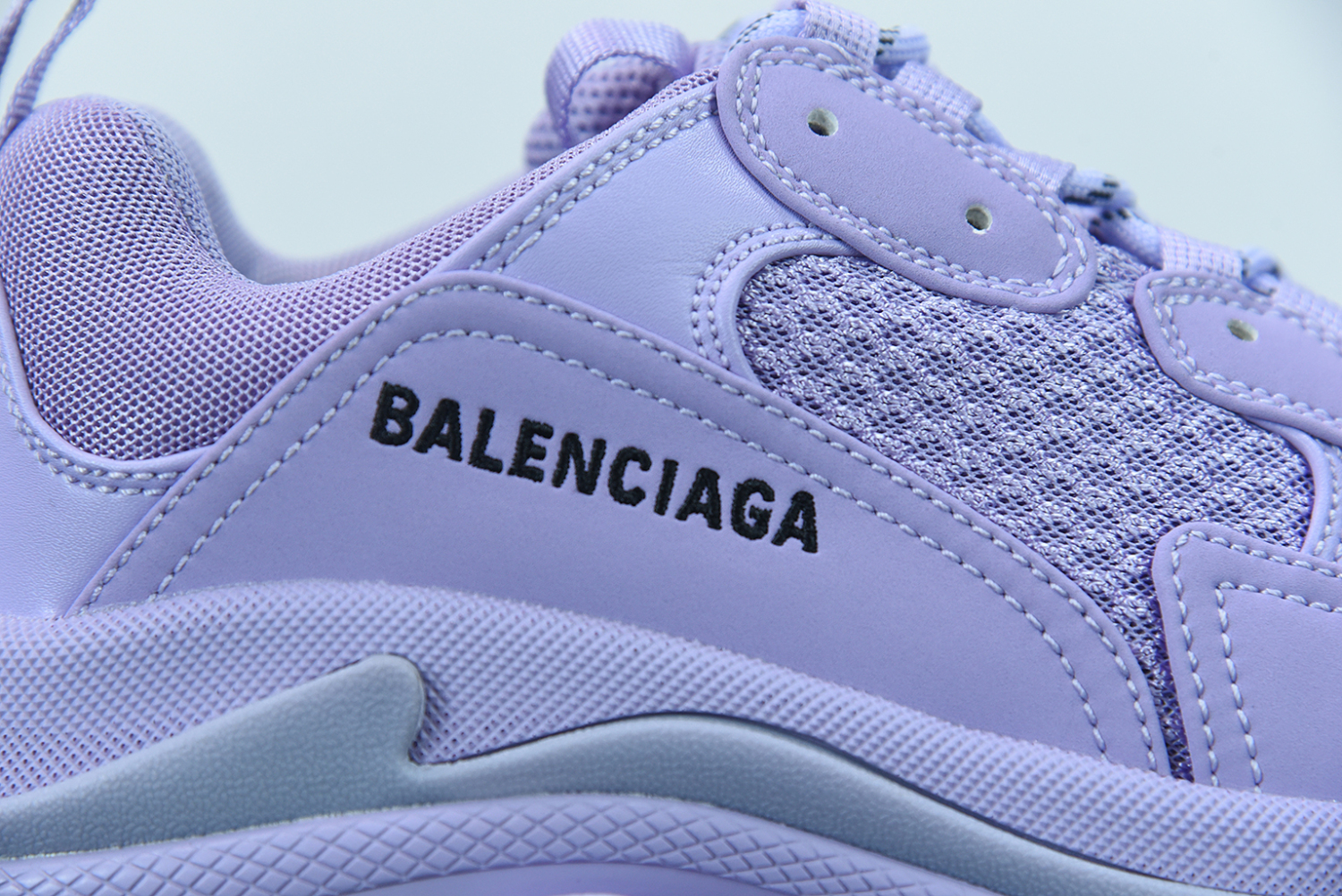 Bal**ci*ga Triple S Clear Sold Purple  524039 W73B0 9590