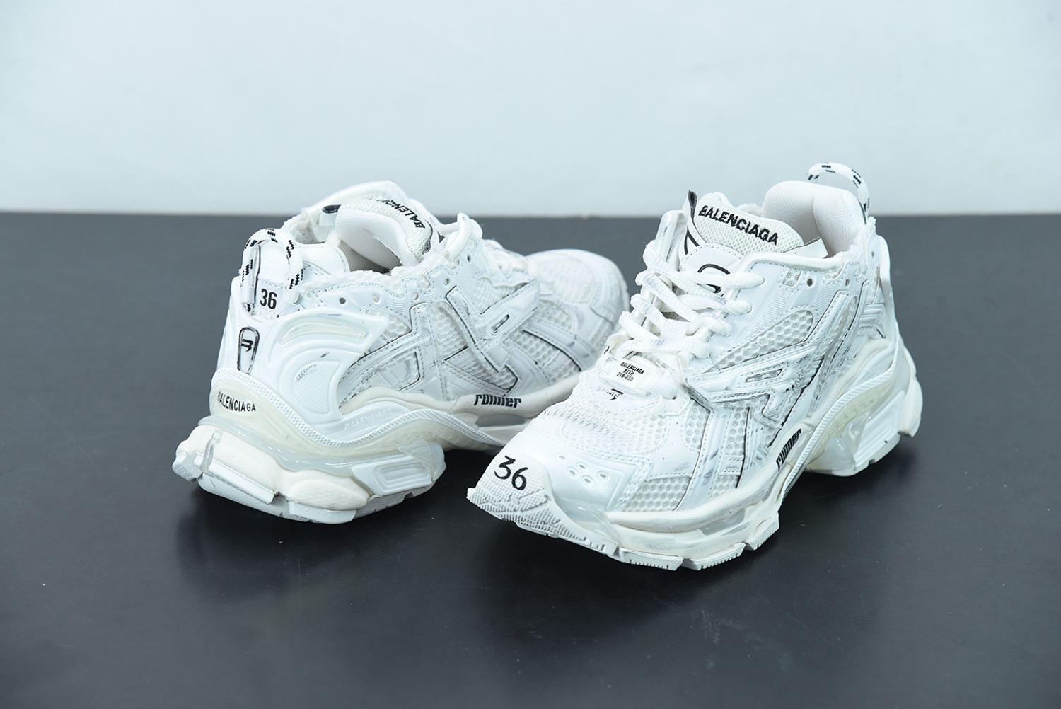 Bal**ciaga Runner White White (W) 677402-W3RA9-9000