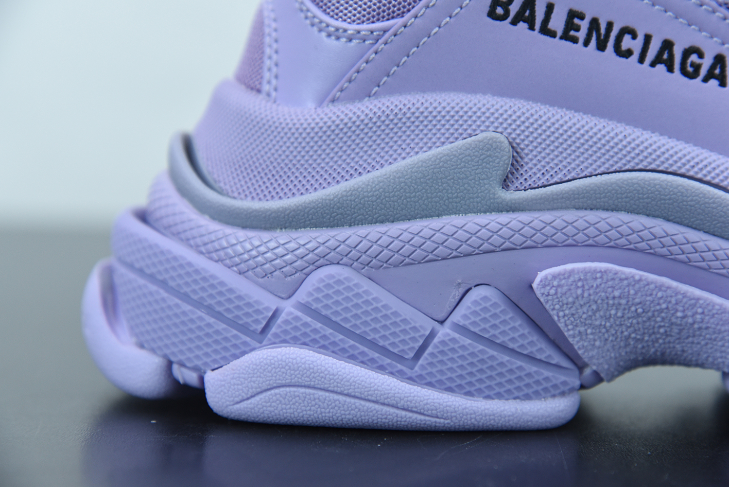 Bal**ci*ga Triple S Clear Sold Purple  524039 W73B0 9590