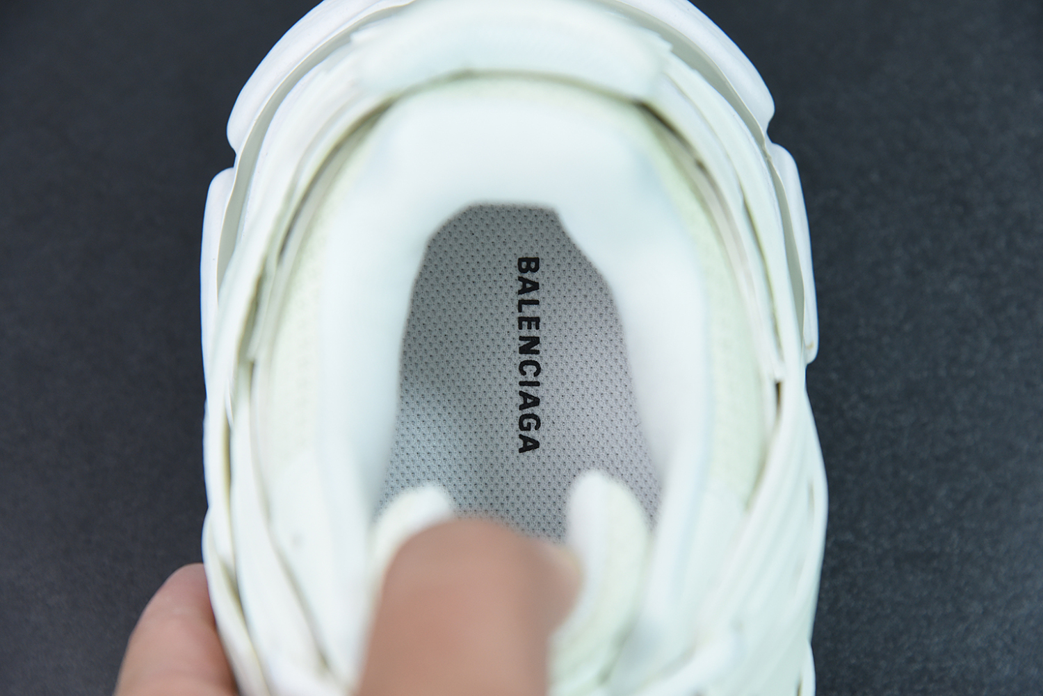 Bal**ci*ga Track Led Trainers 3.0 Light Grey White ECBA8008038