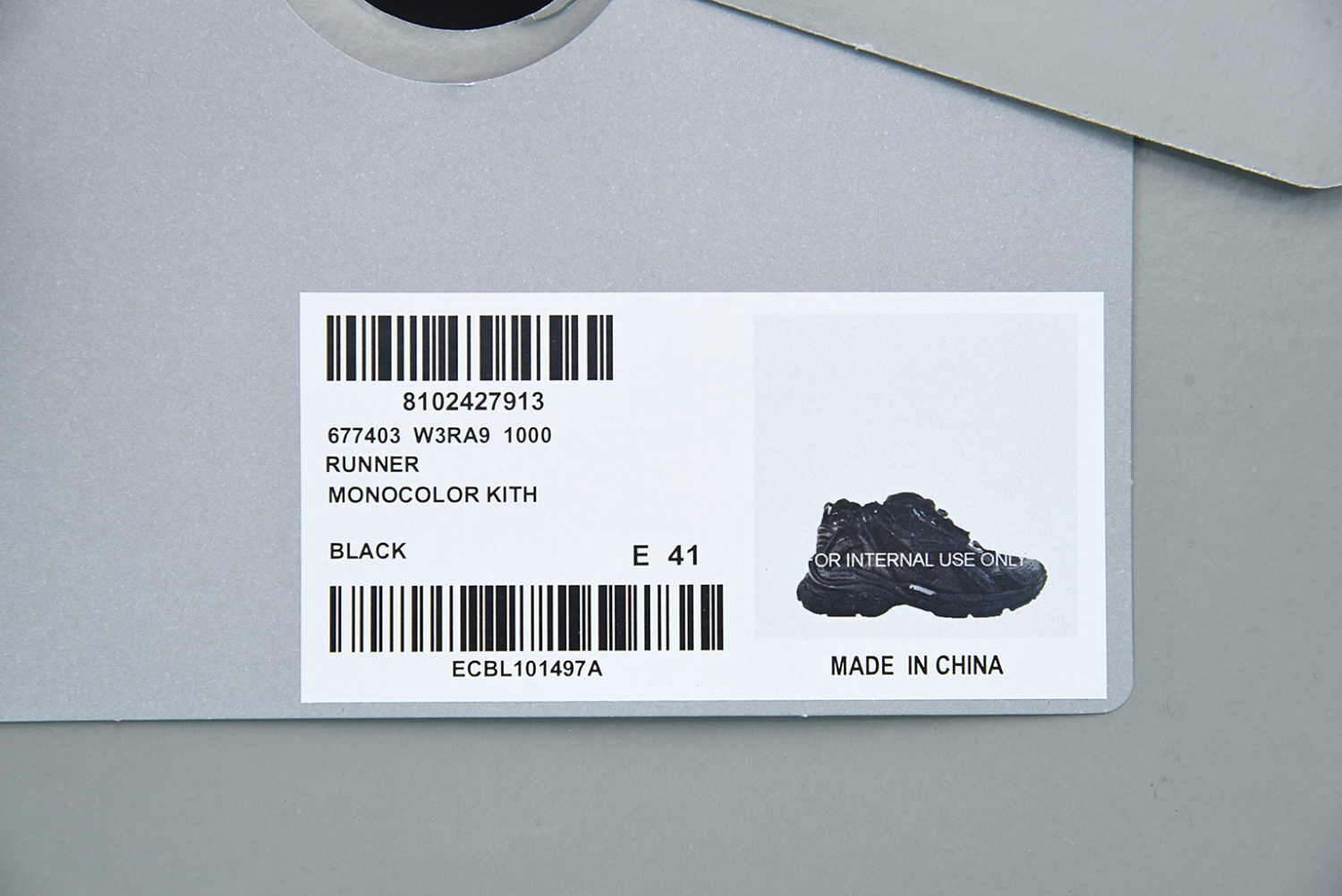 Bal**ciaga Runner White gray red  black  (W)  677402-W3RA9-1000
