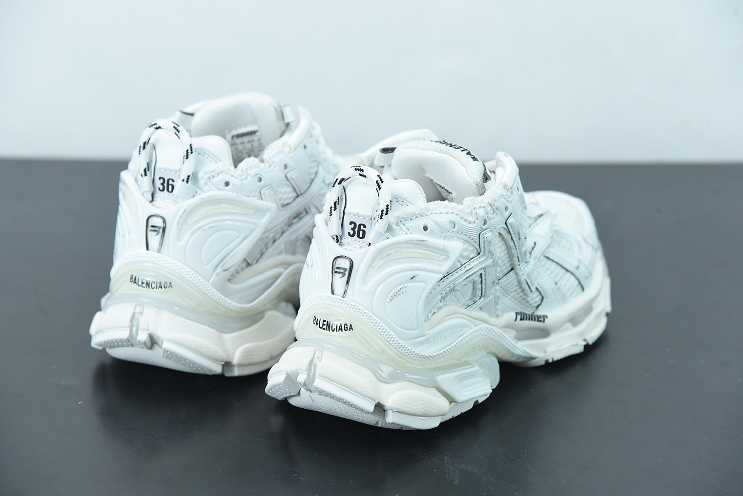 Bal**ciaga Runner White White (W) 677402-W3RA9-9000