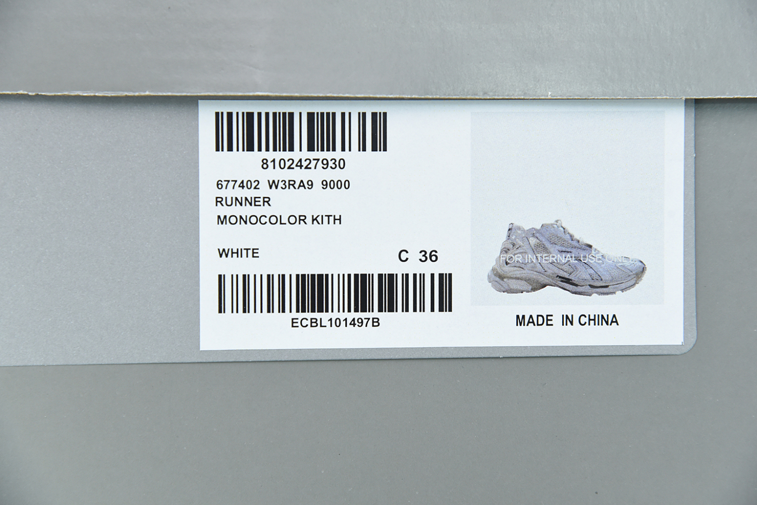 Bal**ciaga Runner White White (W) 677402-W3RA9-9000