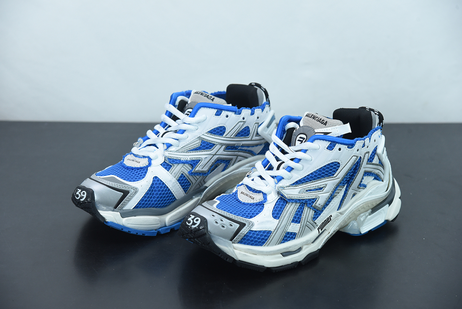 Bal**ci*ga Runner Blue White (W) 677402-W3RB3-4912