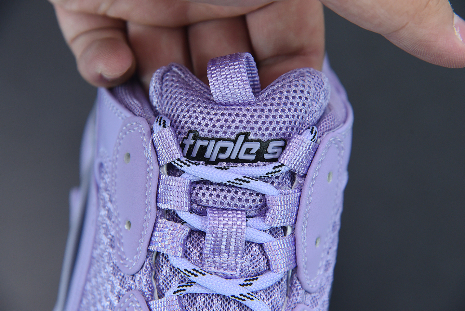 Bal**ci*ga Triple S Clear Sold Purple  524039 W73B0 9590