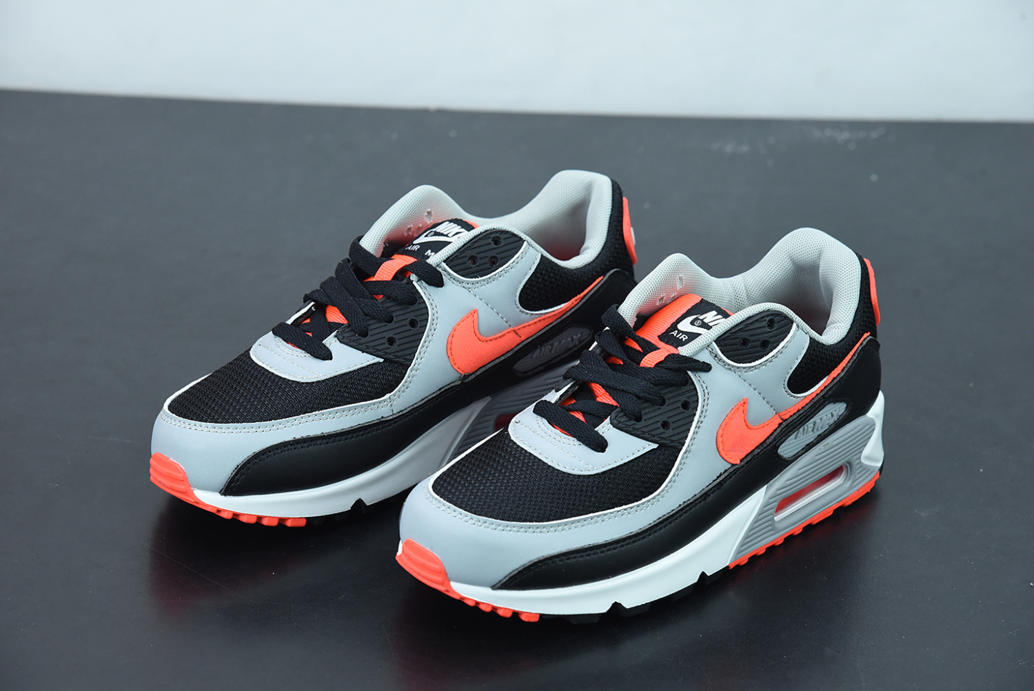 Nike Air Max 90 Black Radiant Red Wolf Grey CZ4222-001