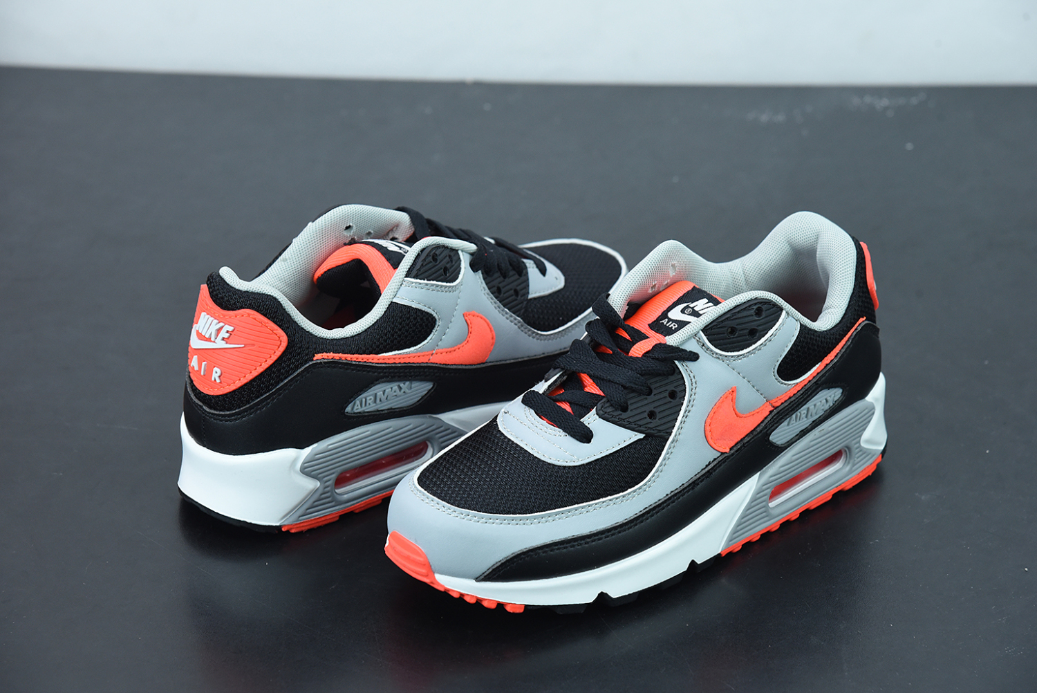 Nike Air Max 90 Black Radiant Red Wolf Grey CZ4222-001